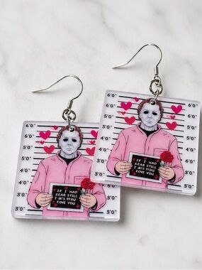 Michael Myers‎ Halloween horror movie earrings #Halloween #Horror #michaelmyers